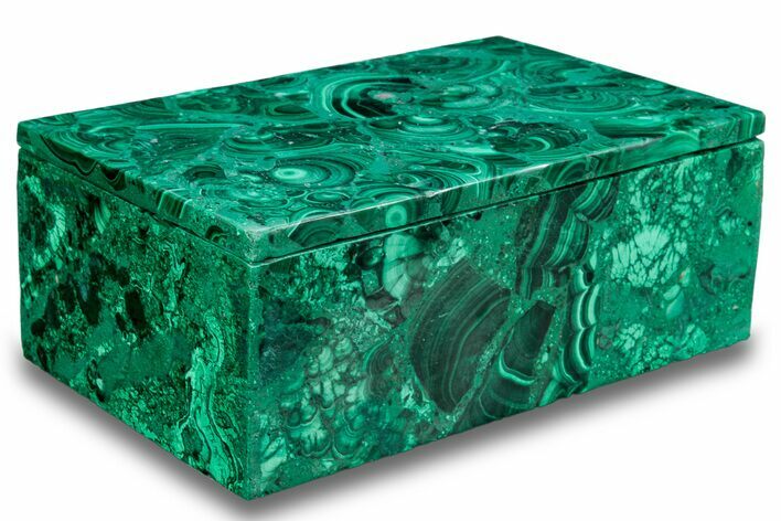 Wide Malachite Jewelry Box - Congo #263362